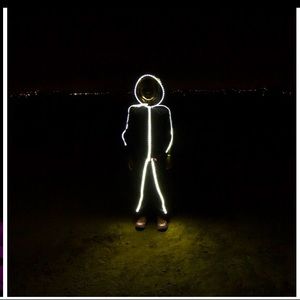 Glowy Zoey Kid’s LED Stickman Costume